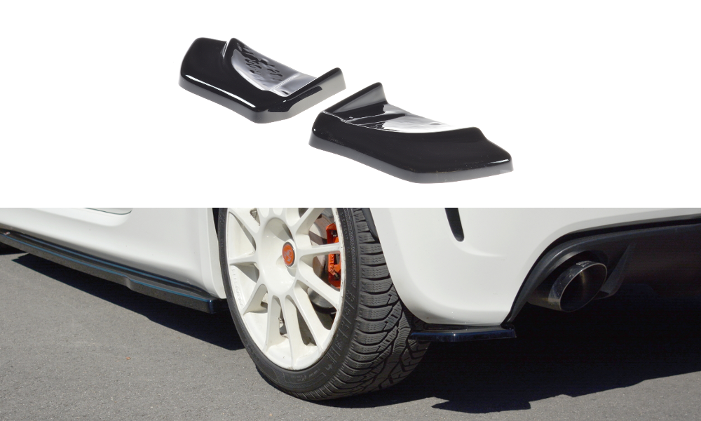 Diffusor Flaps passend für ABARTH 500 Mk1 schwarz Hochglanz