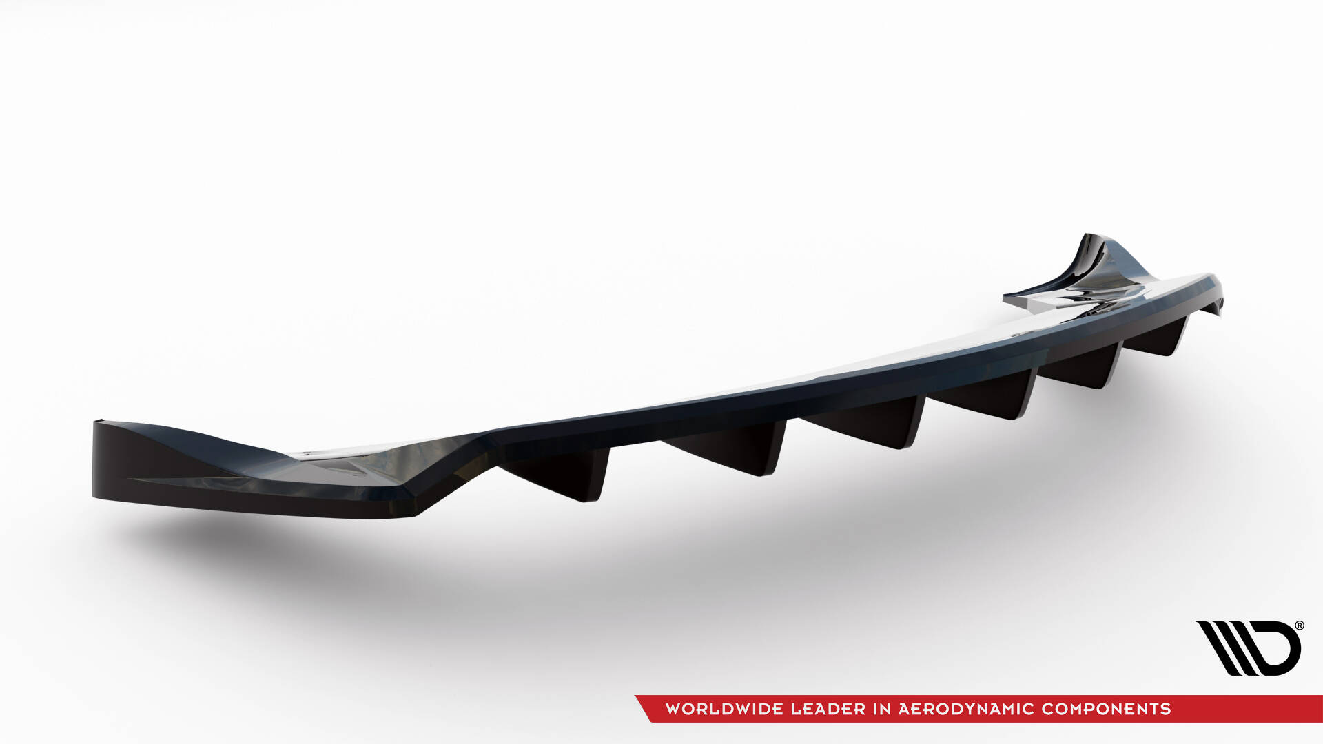 Diffusor Heckansatz passend für Tesla Model X Mk1 FL schwarz Hochglanz