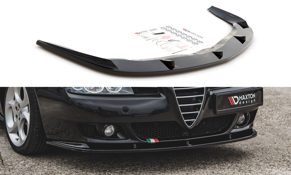Front Ansatz für Alfa Romeo 156 Facelift schwarz Hochglanz
