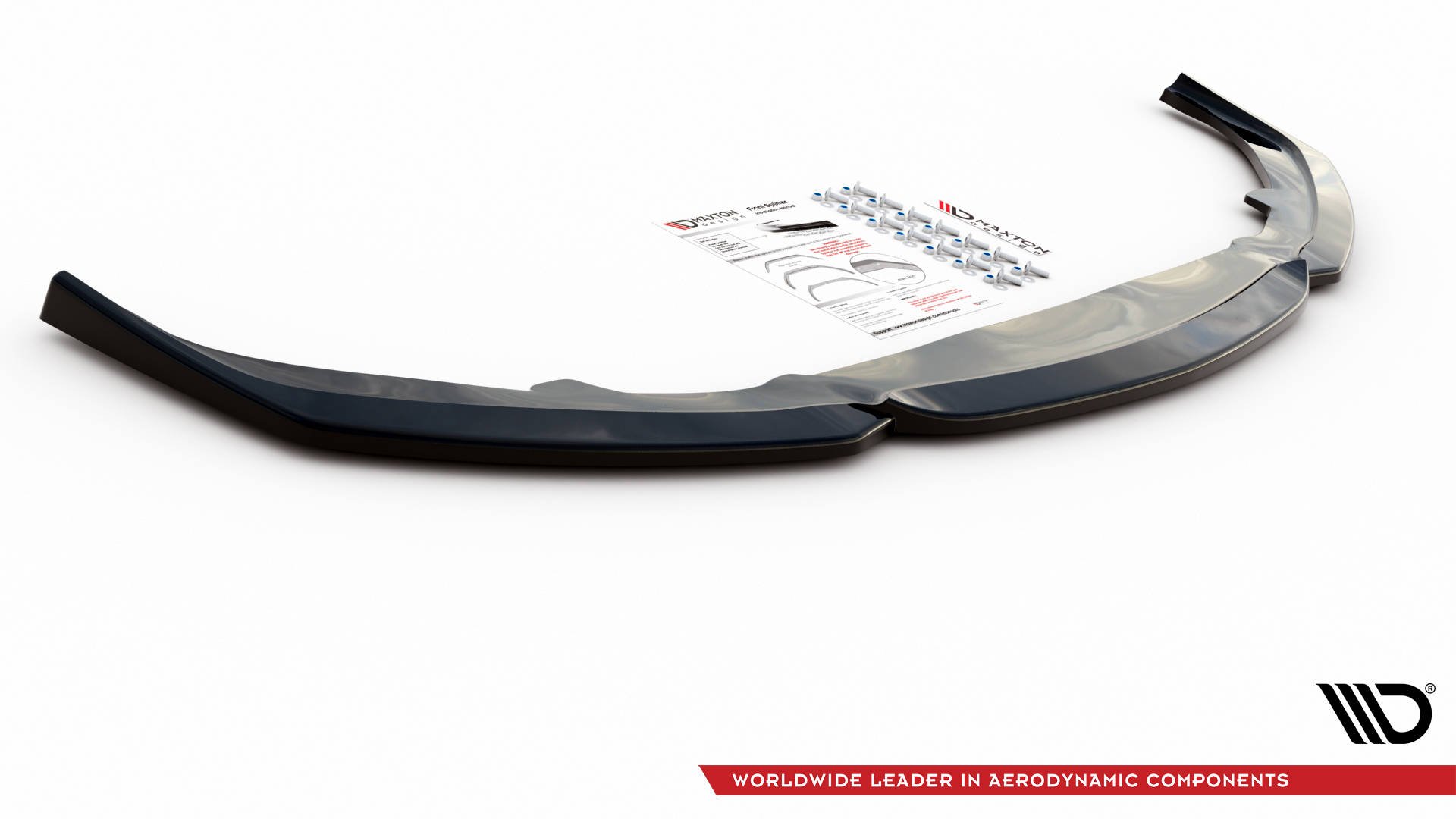 Street+ Spoilerlippe Front Ansatz V.2 passend für Lexus IS F Mk2 schwarz Hochglanz