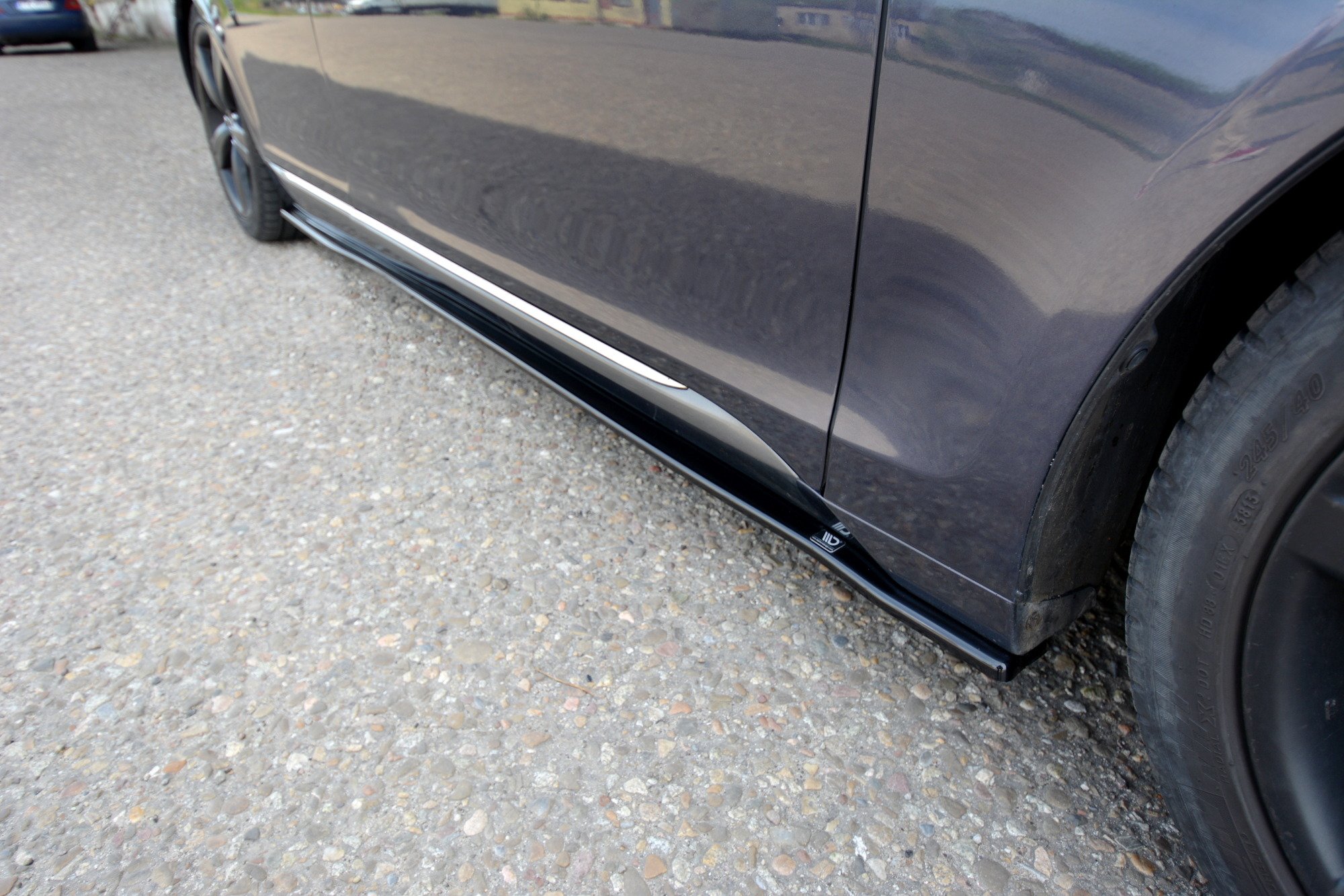 Seitenschweller Ansatz für Lexus GS Mk3 schwarz Hochglanz