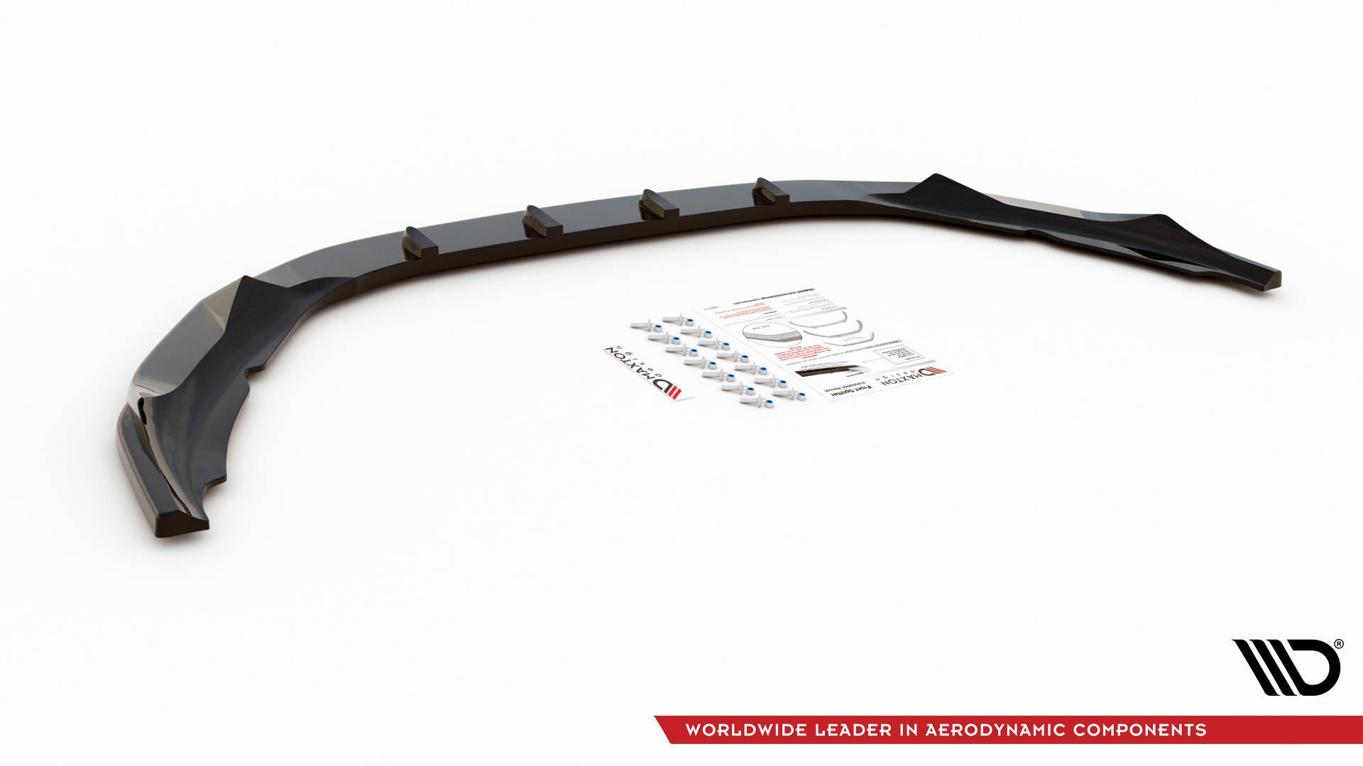 Street+ Spoilerlippe Front Ansatz V.1 passend für Volvo S60 R-Design Mk2 FL schwarz Hochglanz