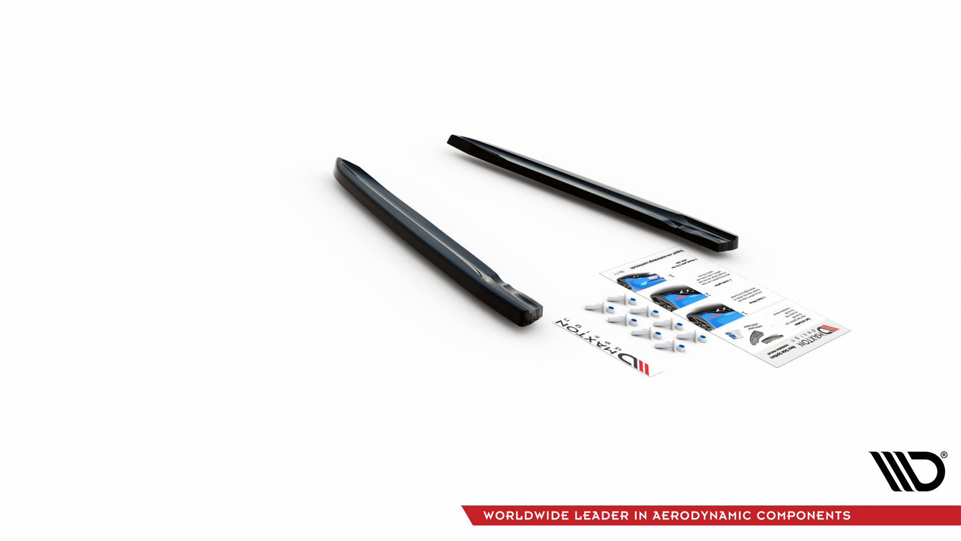 Street+ Heck Ansatz Flaps passend für VW Arteon R Limousine / Shooting Brake Mk1 FL schwarz Hochglanz