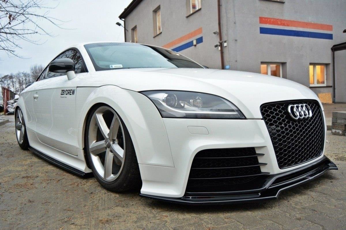 Street+ Seitenschweller Leisten passend für Audi TT RS 8J schwarz Hochglanz