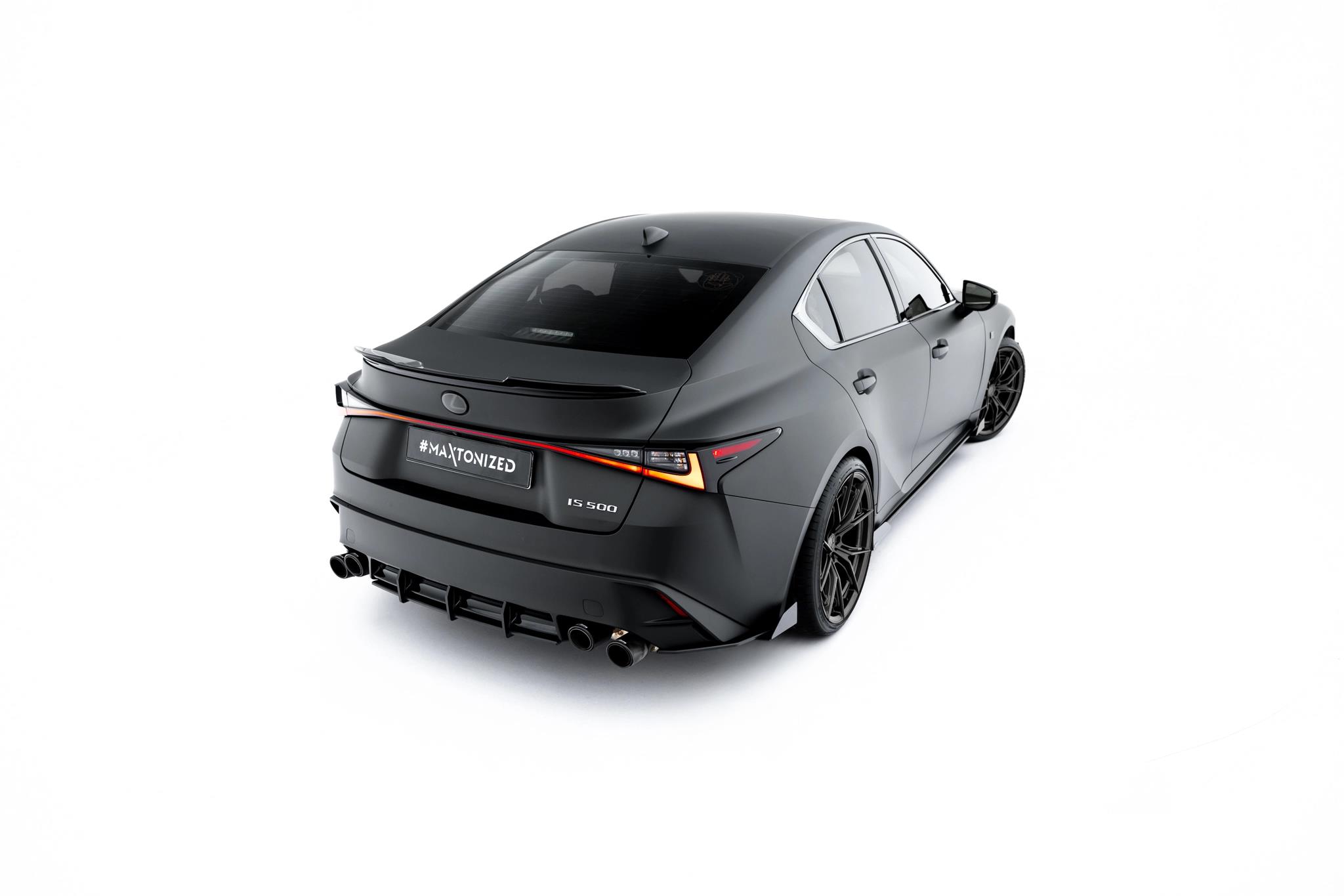 Heckansatz Diffusor passend für Lexus IS 500 Mk3 Facelift 2 XE30 schwarz matt