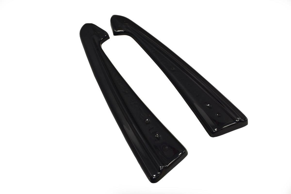 Heck Ansatz Flaps Diffusor für Audi RS7 Facelift Carbon Look