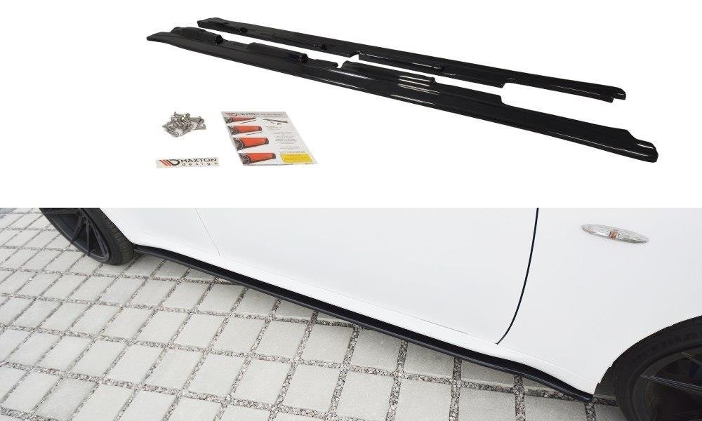Seitenschweller Ansatz für Lexus IS F-Sport Mk2 XE20 Facelift schwarz Hochglanz