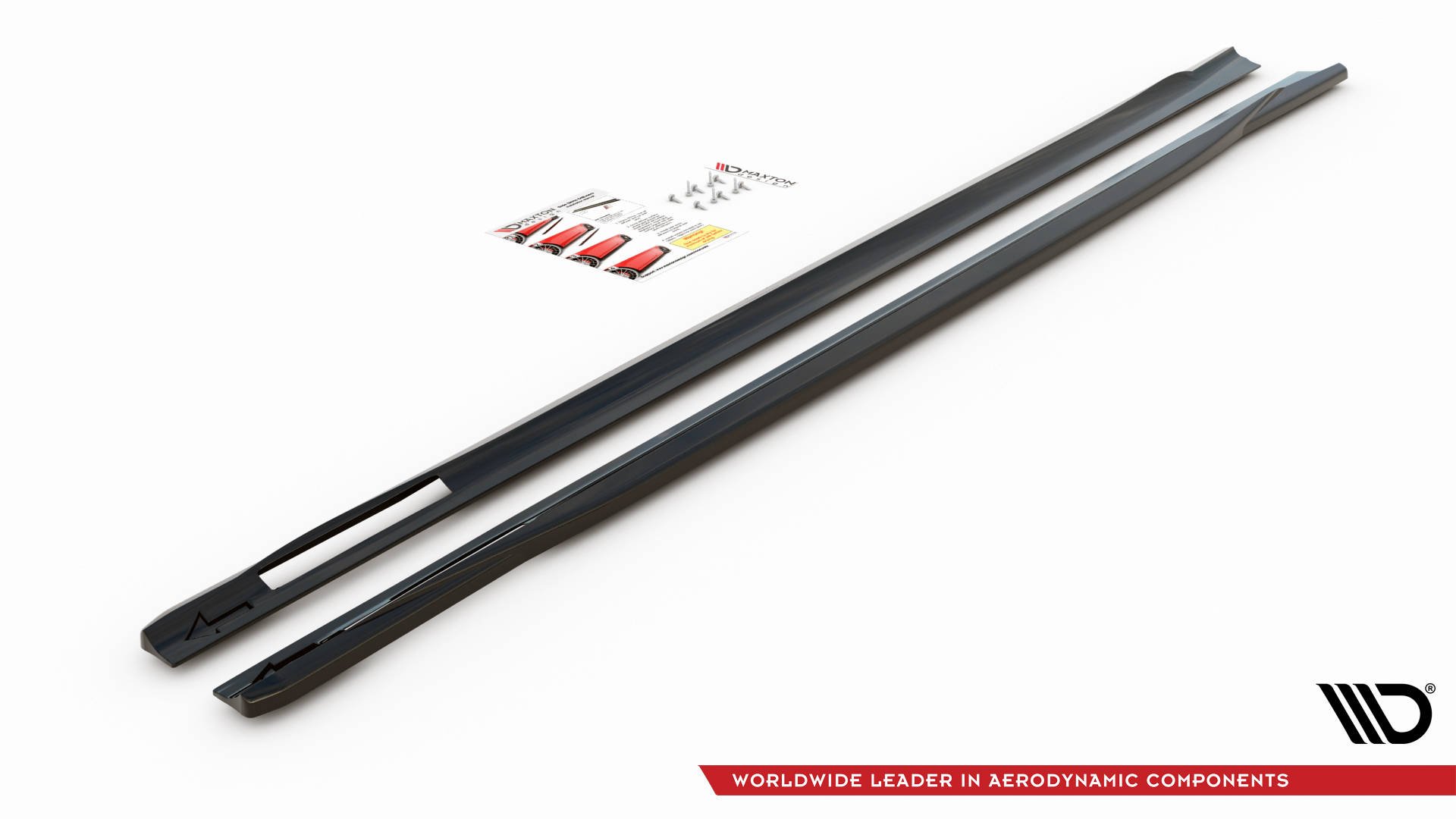 Street+ Seitenschweller Leisten V.3 passend für BMW 4er M-Paket / M440i G22 / G23 / G22 FL / G23 FL schwarz Hochglanz