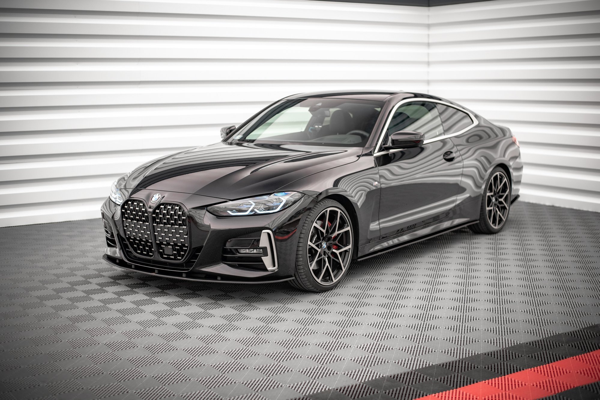 Street Pro Spoilerlippe Front Ansatz passend für BMW 4er M-Paket / M440i G22 / G23 / G22 FL / G23 FL