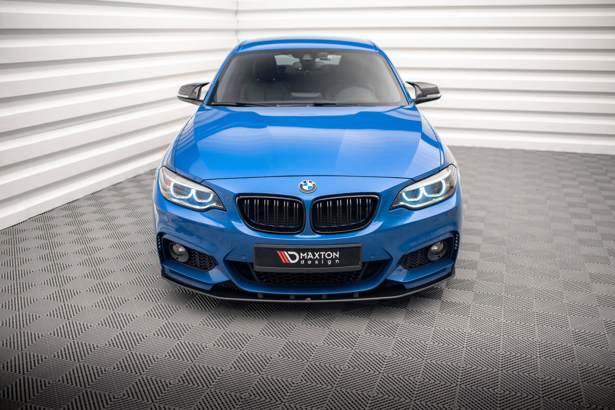 Street Pro Spoilerlippe Front Ansatz passend für BMW 2 M-Paket F22 rot