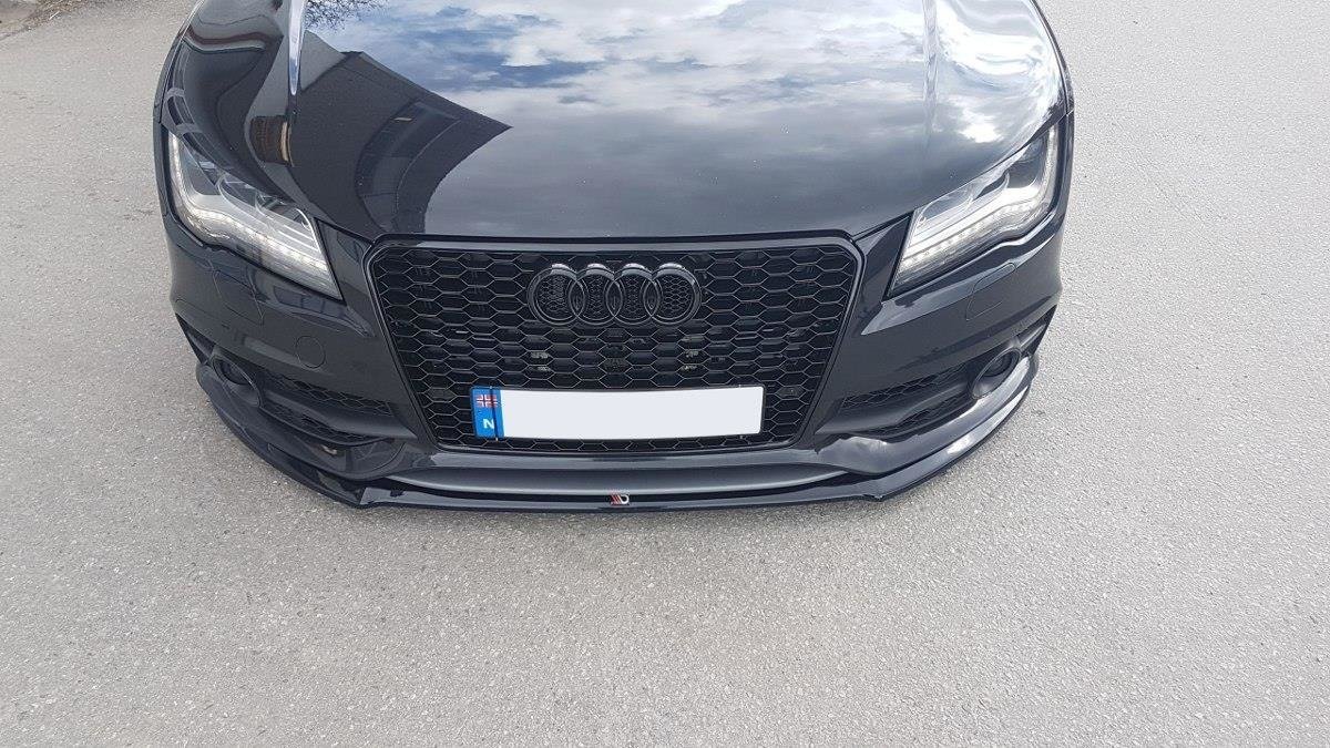 Front Ansatz V.1 für Audi S7 / A7 S-Line C7 schwarz Hochglanz