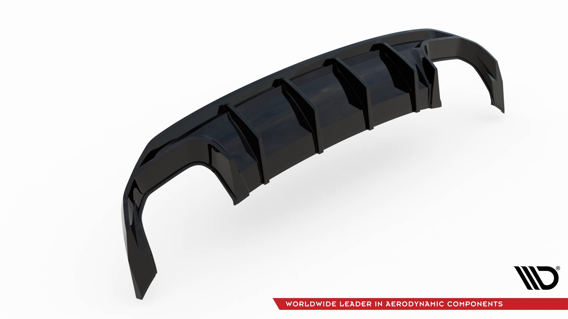 Street+ Heck Ansatz Diffusor passend für Audi S3 Sportback 8Y schwarz Hochglanz