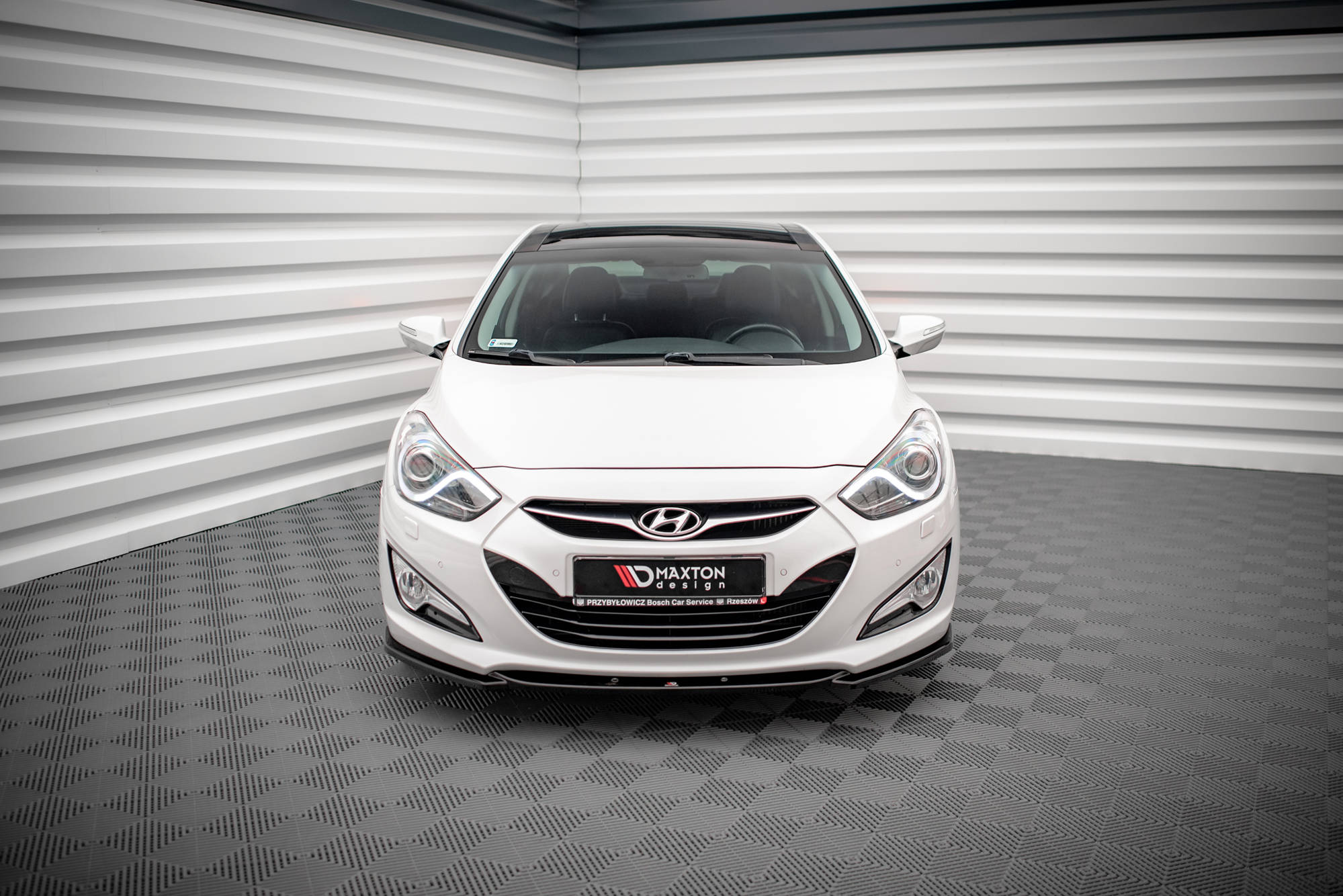 Street+ Spoilerlippe Front Ansatz passend für Hyundai I40 Mk1 schwarz Hochglanz