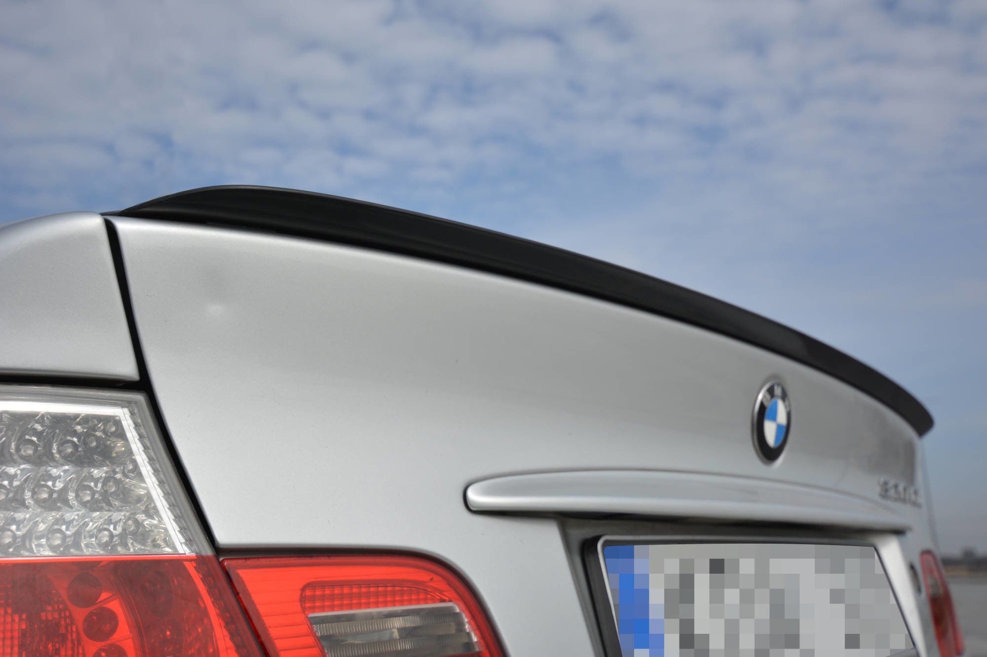 Spoiler CAP für BMW 3er E46 COUPE vor Facelift schwarz Hochglanz