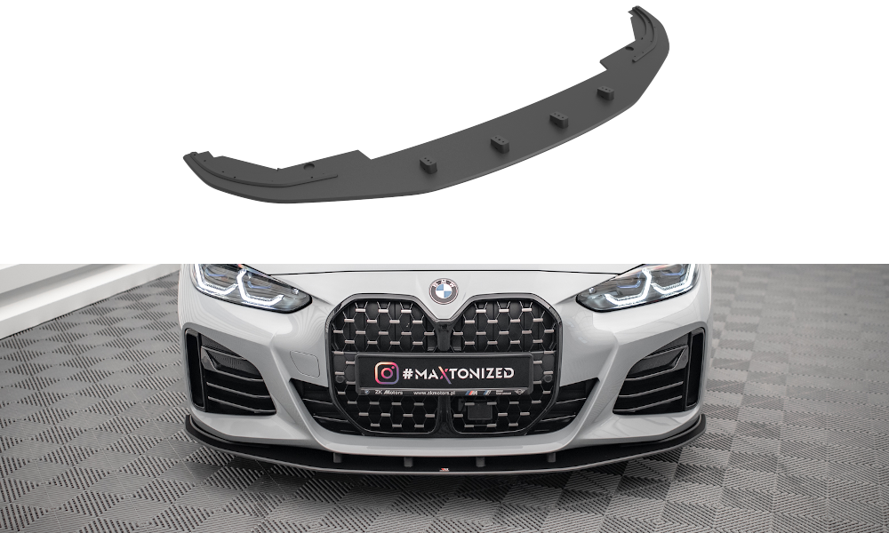 Street Pro Spoilerlippe Front Ansatz passend für BMW 4er Gran Coupe M-Paket G26 rot