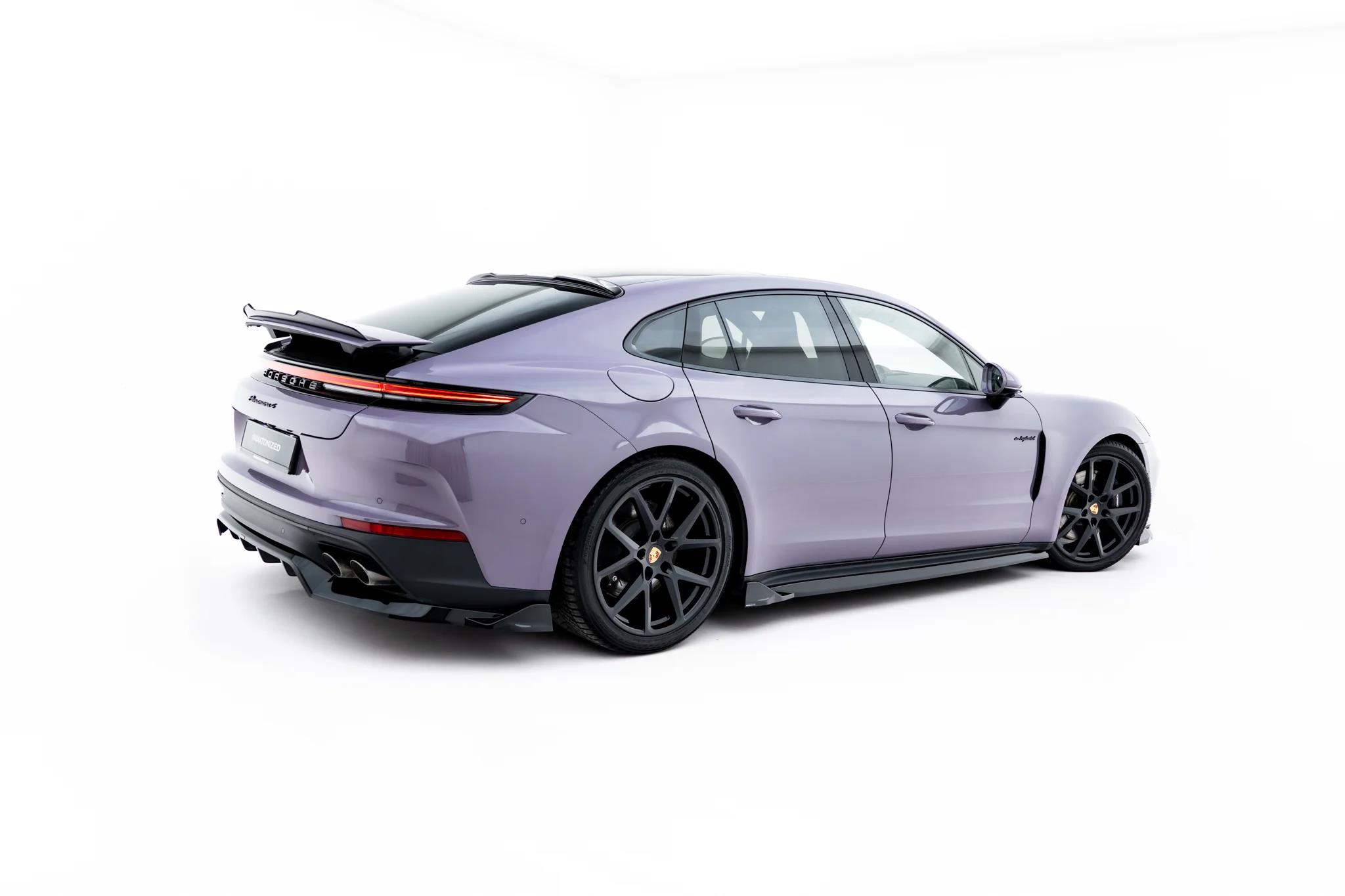 Street+ Seitenschweller Leisten passend für Porsche Panamera 4 / 4S E-Hybrid / 4 E-Hybrid 972 schwarz Hochglanz