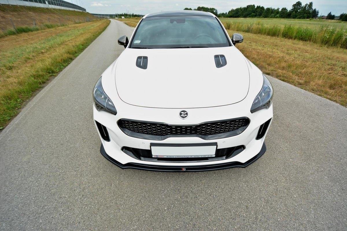 Front Ansatz V.2 für Kia Stinger GT / GT-Line / Standard Mk1 schwarz Hochglanz