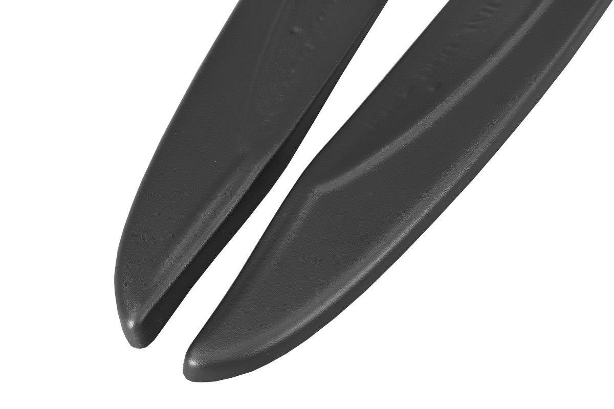 Heck Ansatz Flaps Diffusor für Mercedes CLA A45 AMG C117 Facelift schwarz Hochglanz