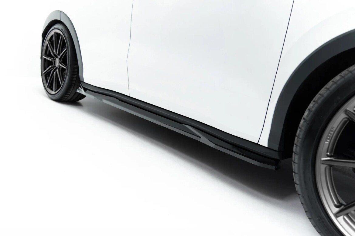 Seitenschweller Ansatz (Paar) passend für VW T-Roc R-Line Mk2 schwarz Hochglanz