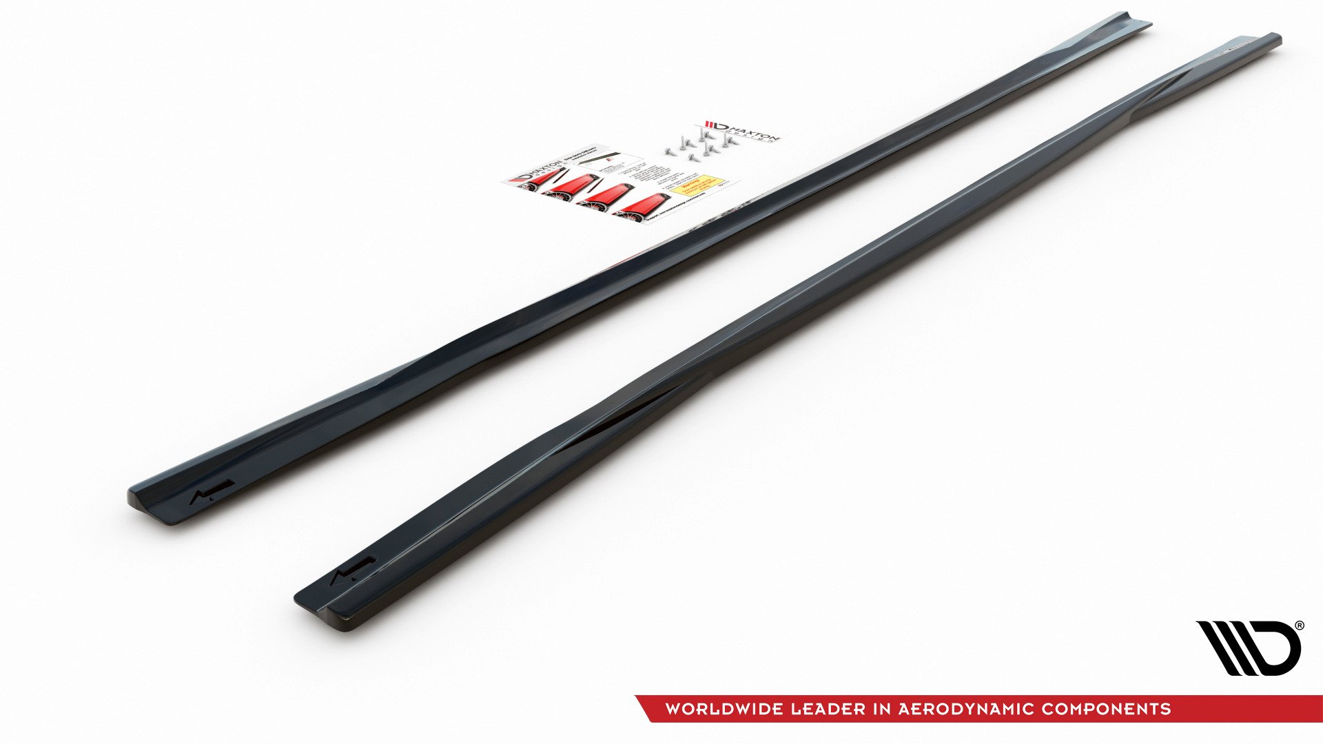 Seitenschweller Ansatz für Audi A6 S-Line / S6 C8 / C8 Facelift schwarz Hochglanz