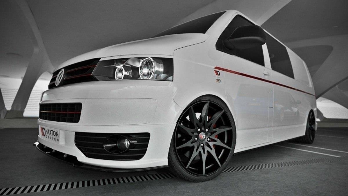 Front Ansatz für VW T5 SPORTLINE schwarz Hochglanz