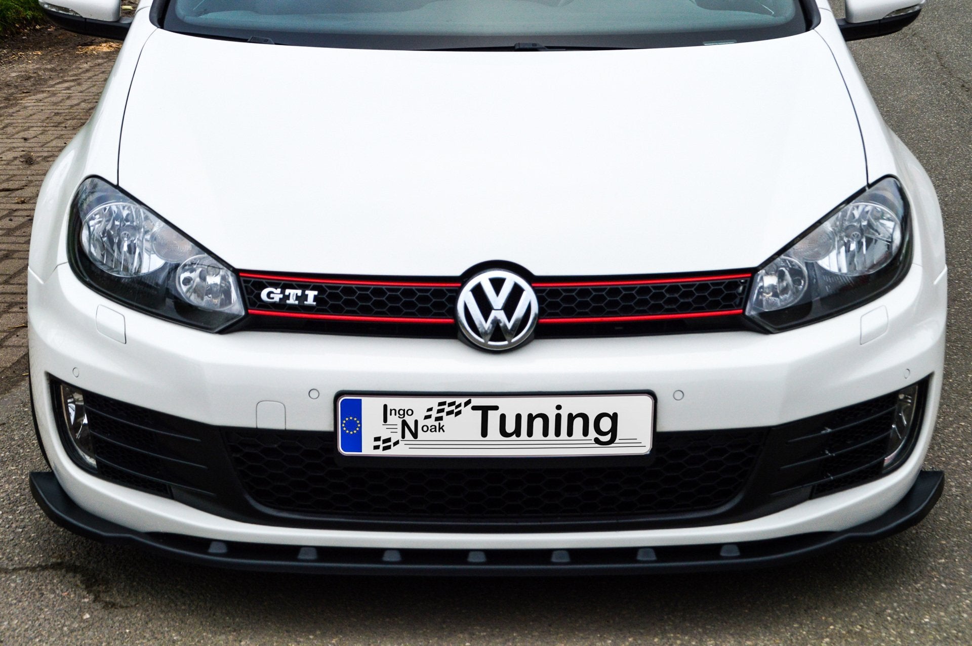 CUP Frontspoilerlippe Phase 2 für VW Golf 6 1K Schwarz Matt