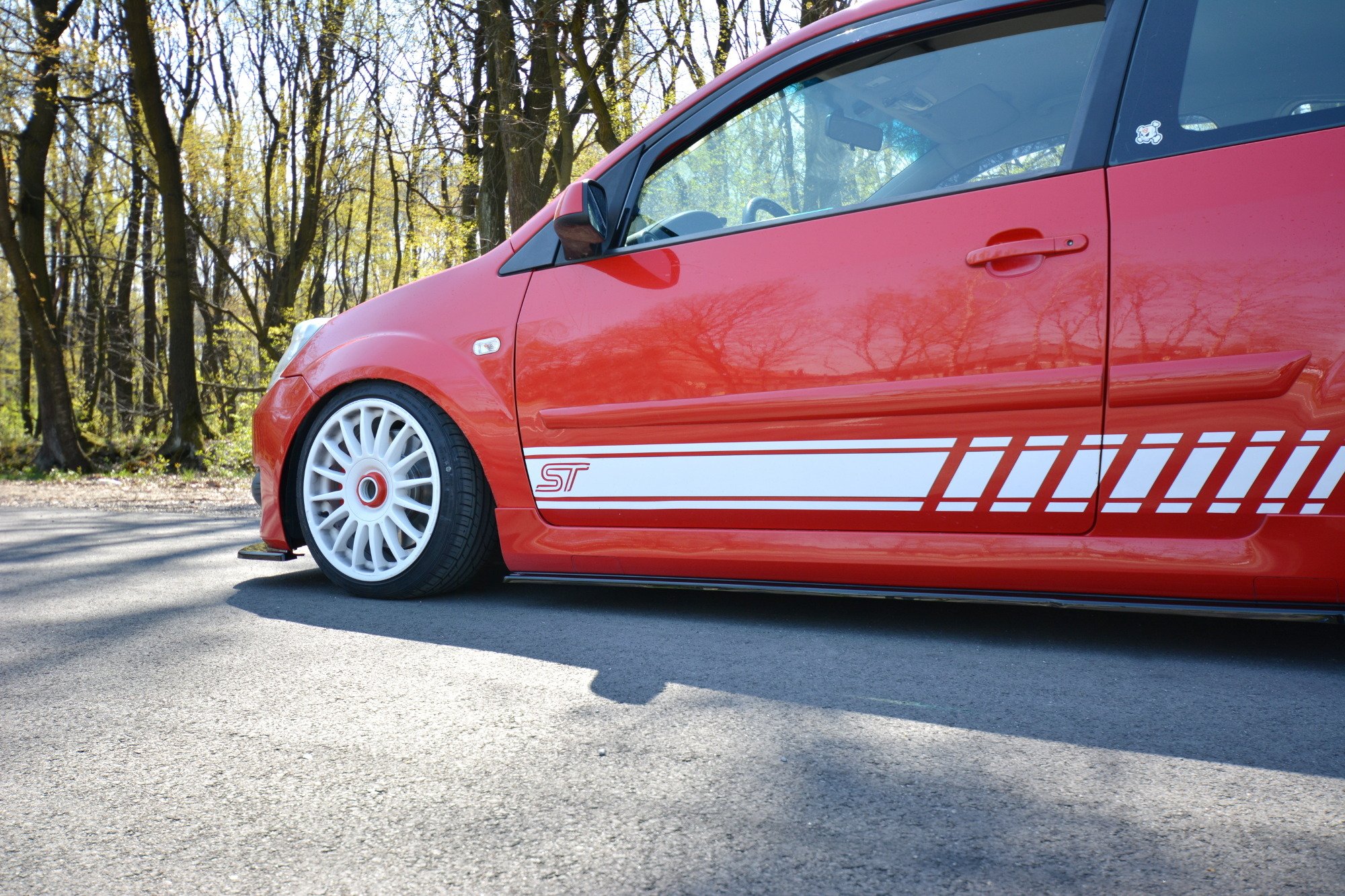 Seitenschweller Ansatz für Ford Fiesta ST Mk6 schwarz matt