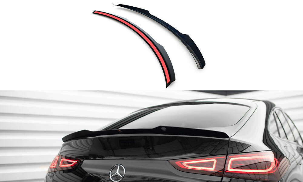 Heck Spoiler Aufsatz Abrisskante passend für Mercedes GLE Coupe AMG-Line C167 / C167 FL schwarz Hochglanz