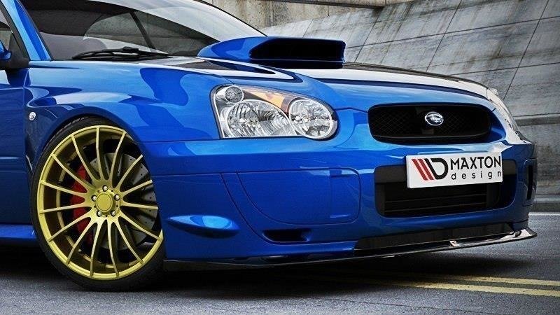 Street+ Spoilerlippe Front Ansatz passend für Subaru Impreza WRX STI BLOBEYE schwarz Hochglanz