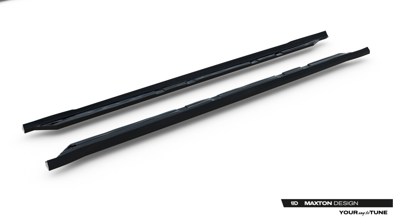 Seitenschweller Ansatz (Paar) V.2 passend für Cupra Leon ST / Hatchback Mk1 Facelift schwarz Hochglanz