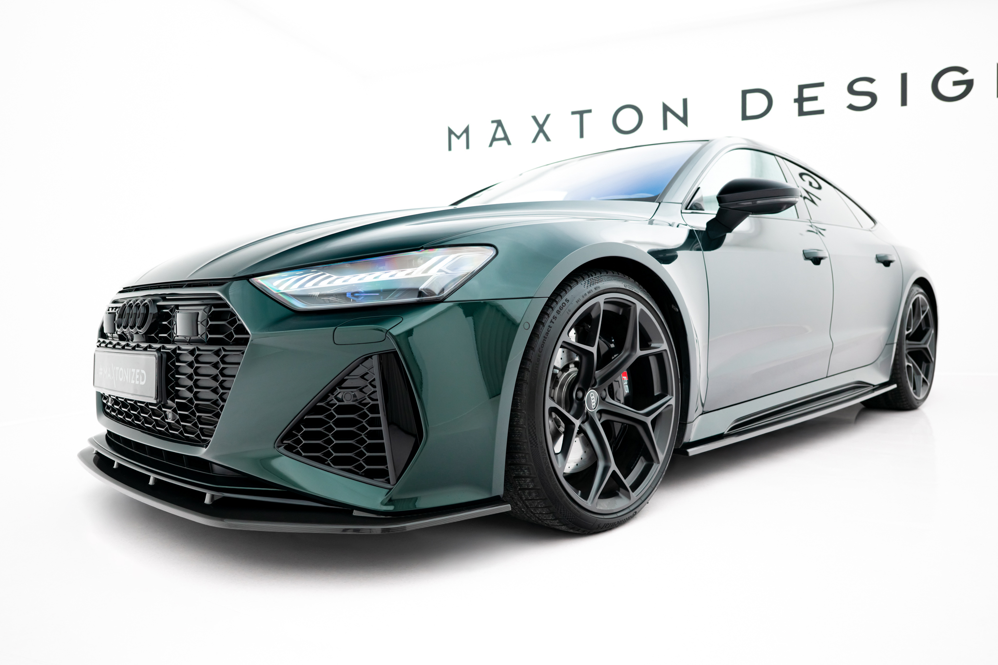 Carbon Fiber Seitenschweller Ansatz Leisten passend für Audi RS7 C8