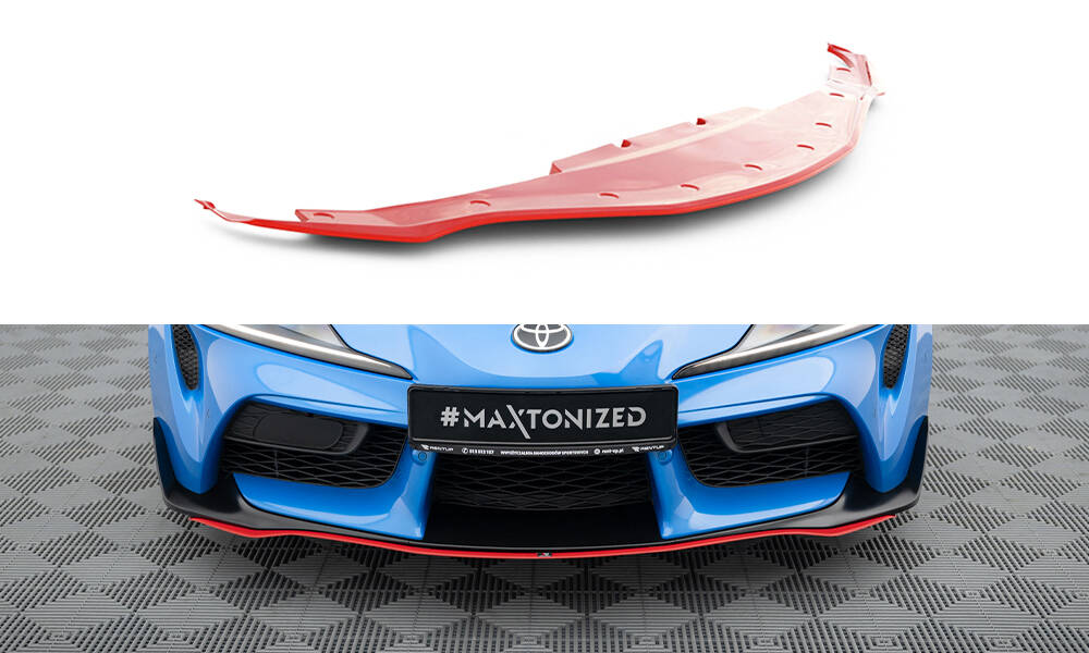 Front Ansatz V.3 für Toyota Supra Mk5 schwarz Hochglanz