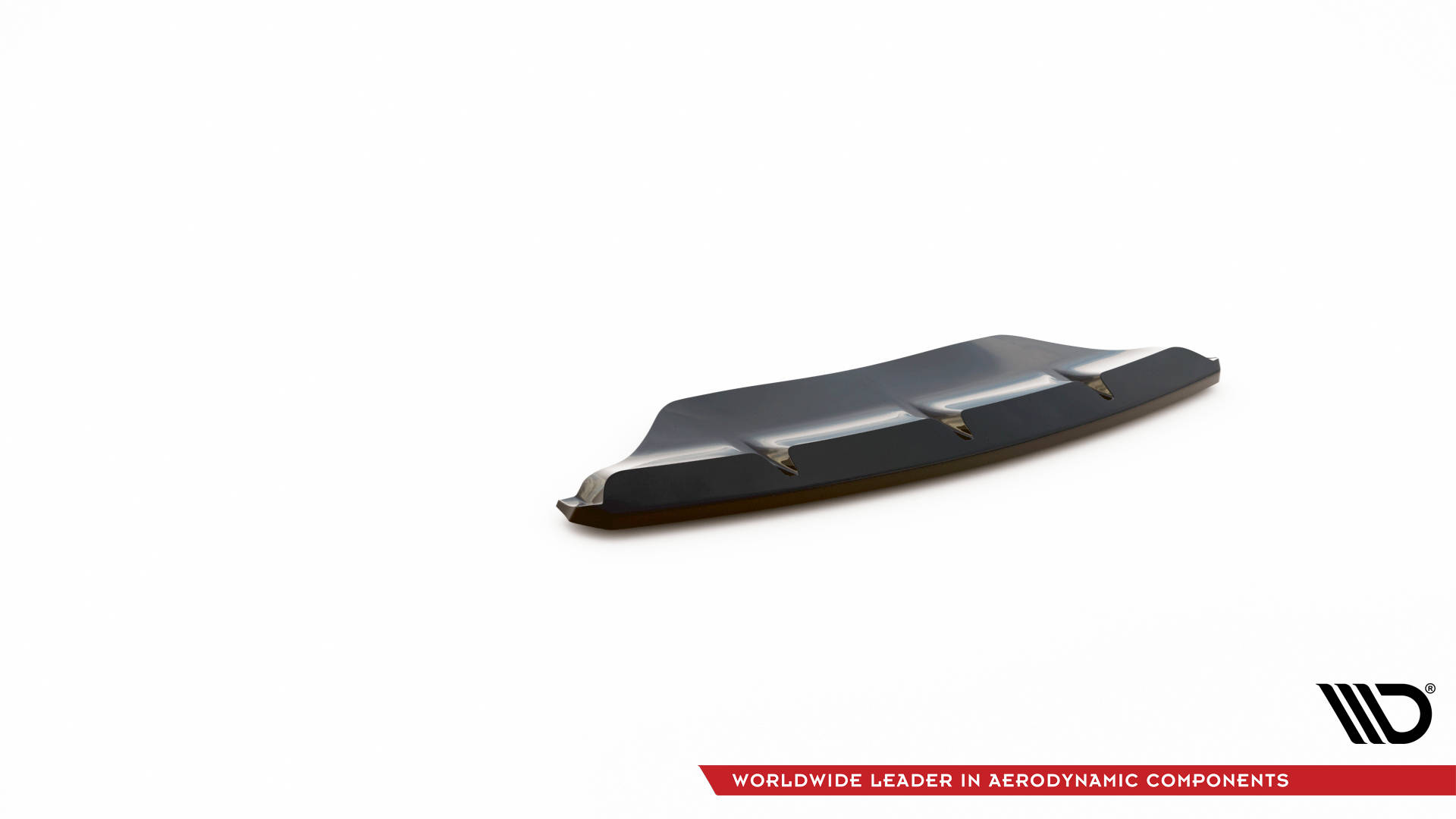 Street+ Mittlerer Diffusor Heck Ansatz passend für Porsche Macan Mk1 schwarz Hochglanz