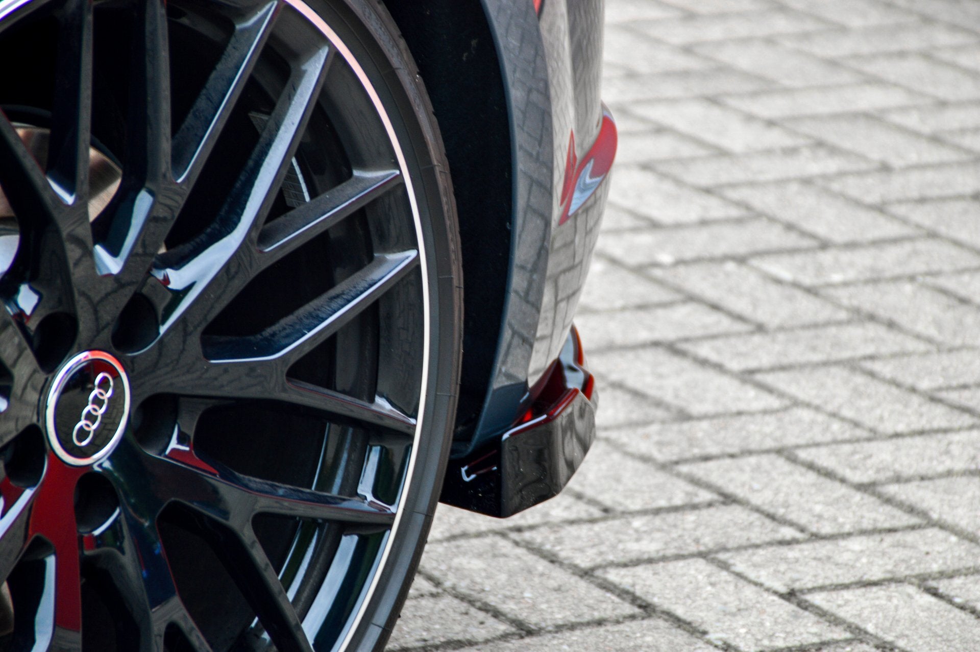 Heckansatz Seitenteile mit Wing für Audi TTS 8S Facelift OEM Optik