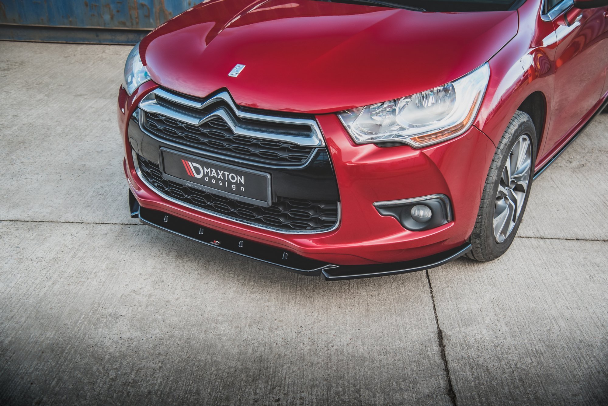 Street+ Spoilerlippe Front Ansatz passend für Citroen DS4 schwarz Hochglanz