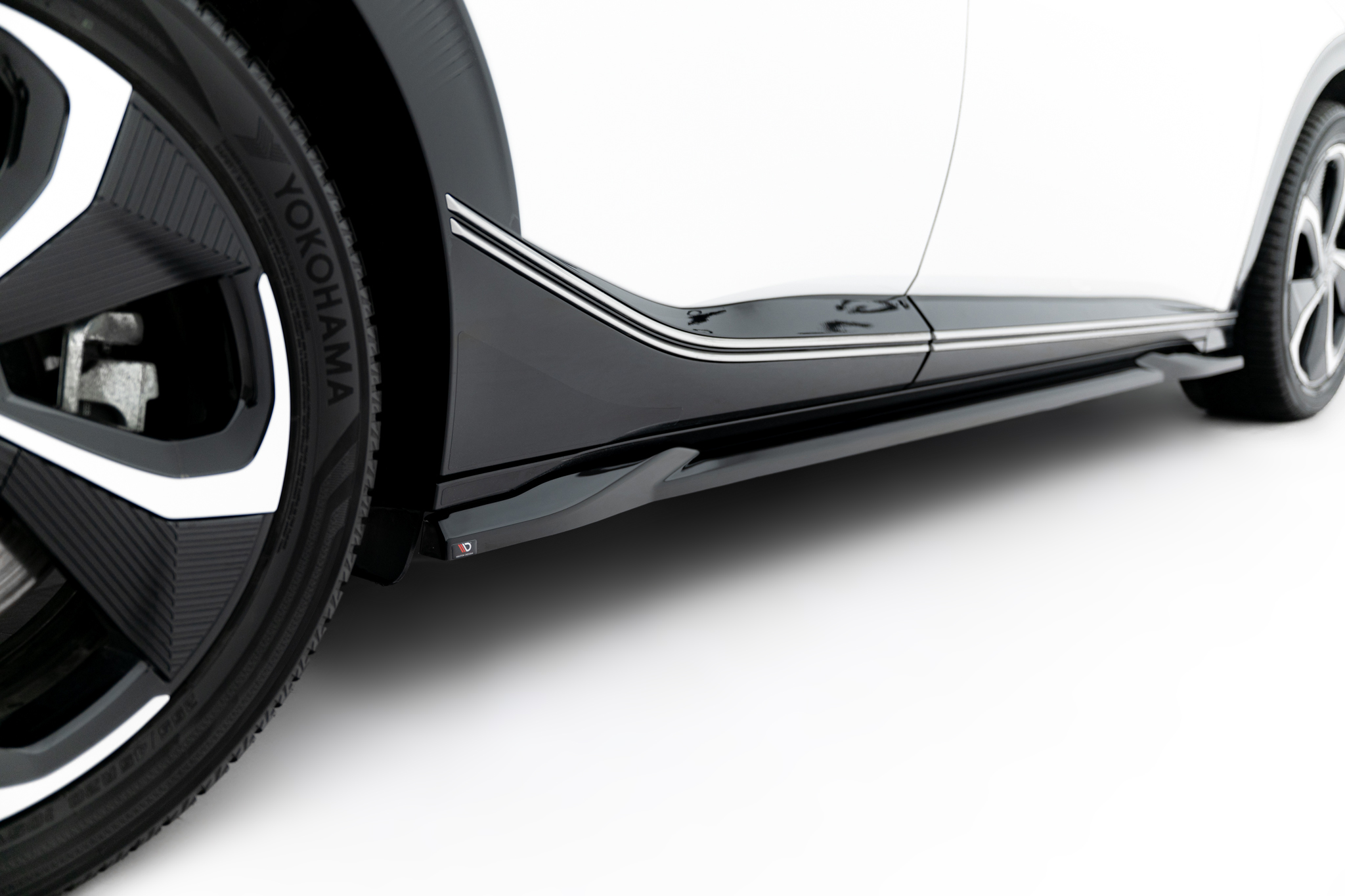 Street+ Seitenschweller Leisten passend für Kia EV6 Mk1 schwarz Hochglanz
