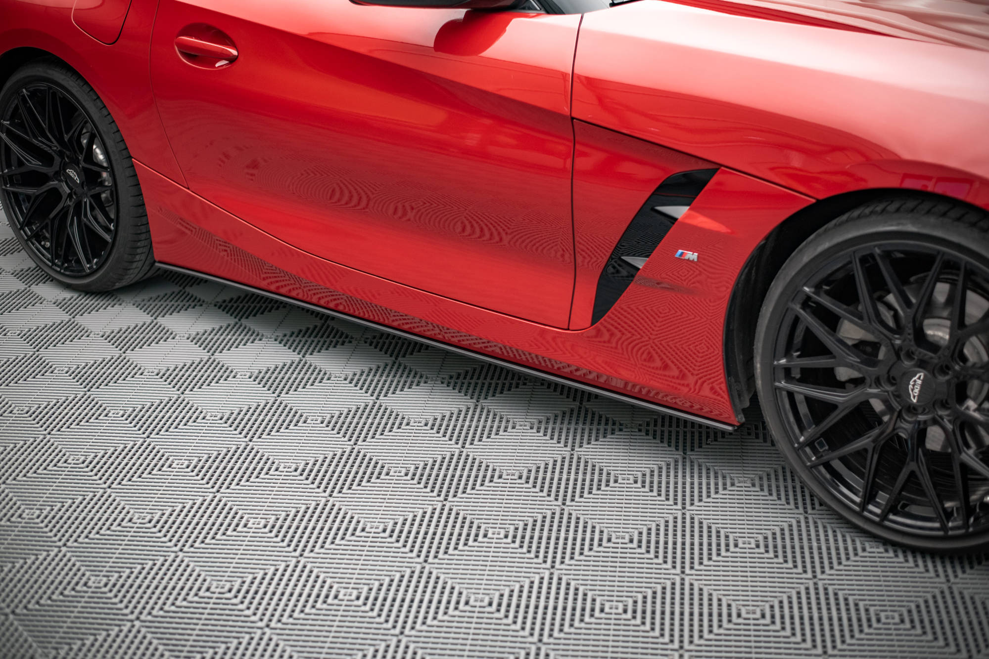 Street Pro Seitenschweller Leisten passend für BMW Z4 M-Paket G29 rot