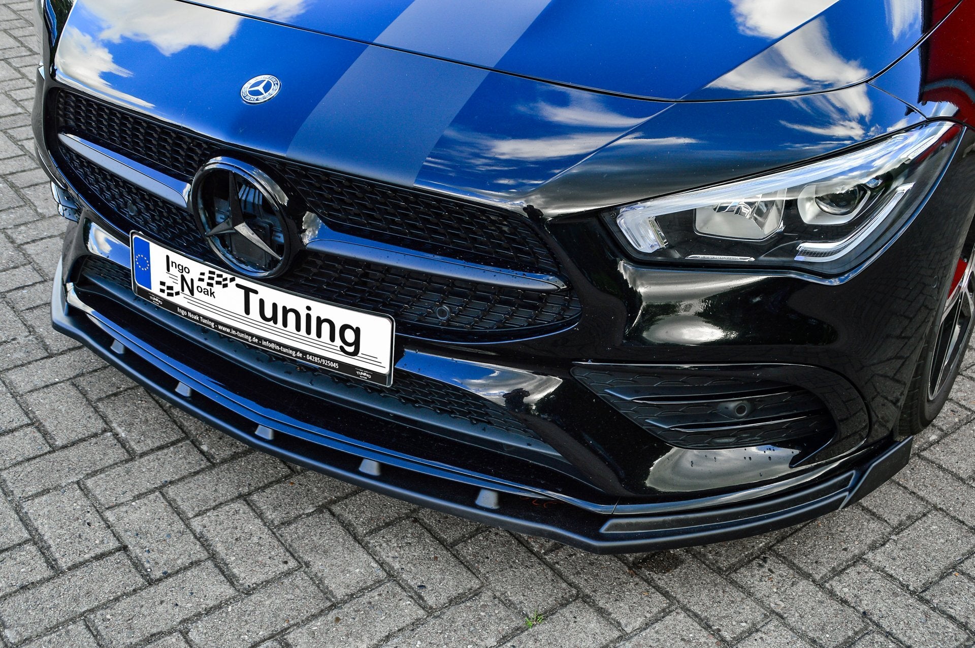 Cuplippe Spoilerlippe mit Wing ABS Mercedes CLA AMG-Line C118 X118 Carbon Optik