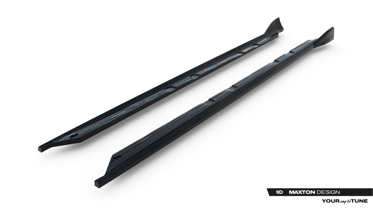 Seitenschweller Ansatz (Paar) V.1 passend für Cupra Leon ST / Hatchback Mk1 Facelift schwarz Hochglanz