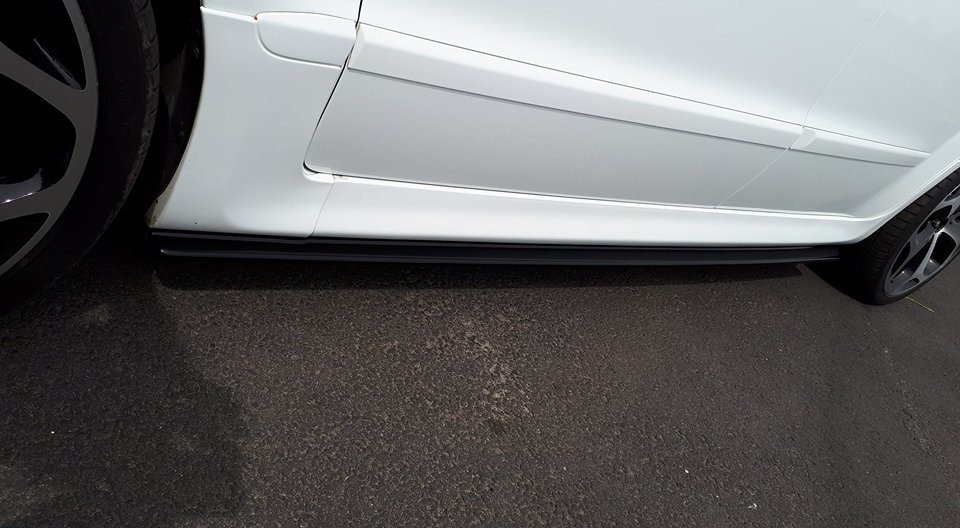 Seitenschweller Ansatz für Ford S-Max Titanium Mk1 FL schwarz matt