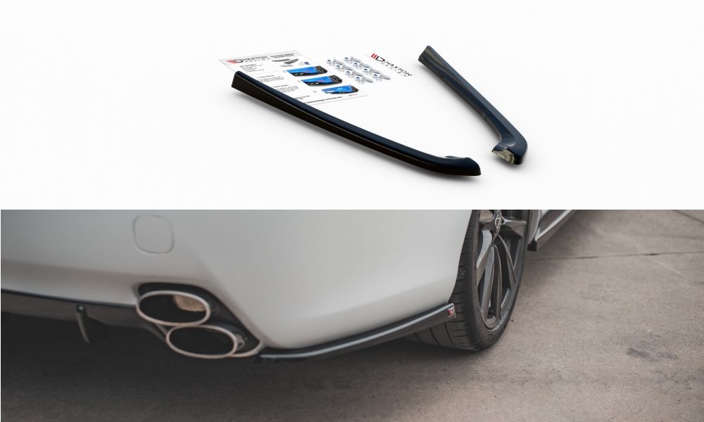 Street+ Heck Ansatz Flaps passend für Lexus IS F Mk2 Carbon Look