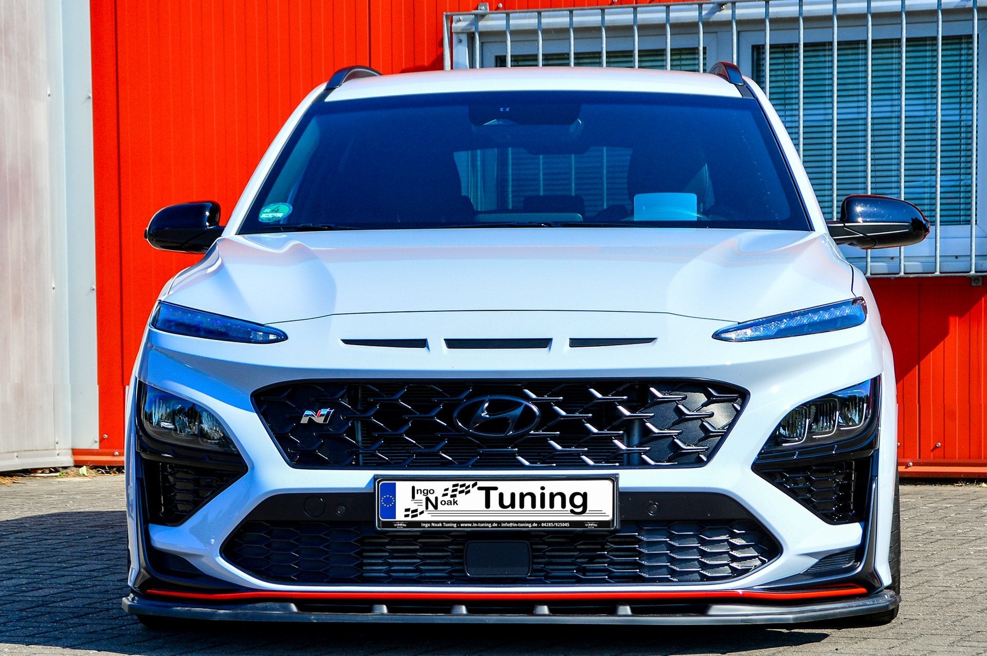 Cup Frontspoilerlippe für Hyundai Kona N + N-Line ab Bj.2020- Carbon Optik