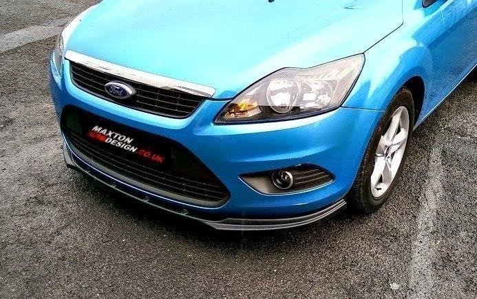 Street+ Spoilerlippe Front Ansatz passend für Ford Focus II FL schwarz Hochglanz