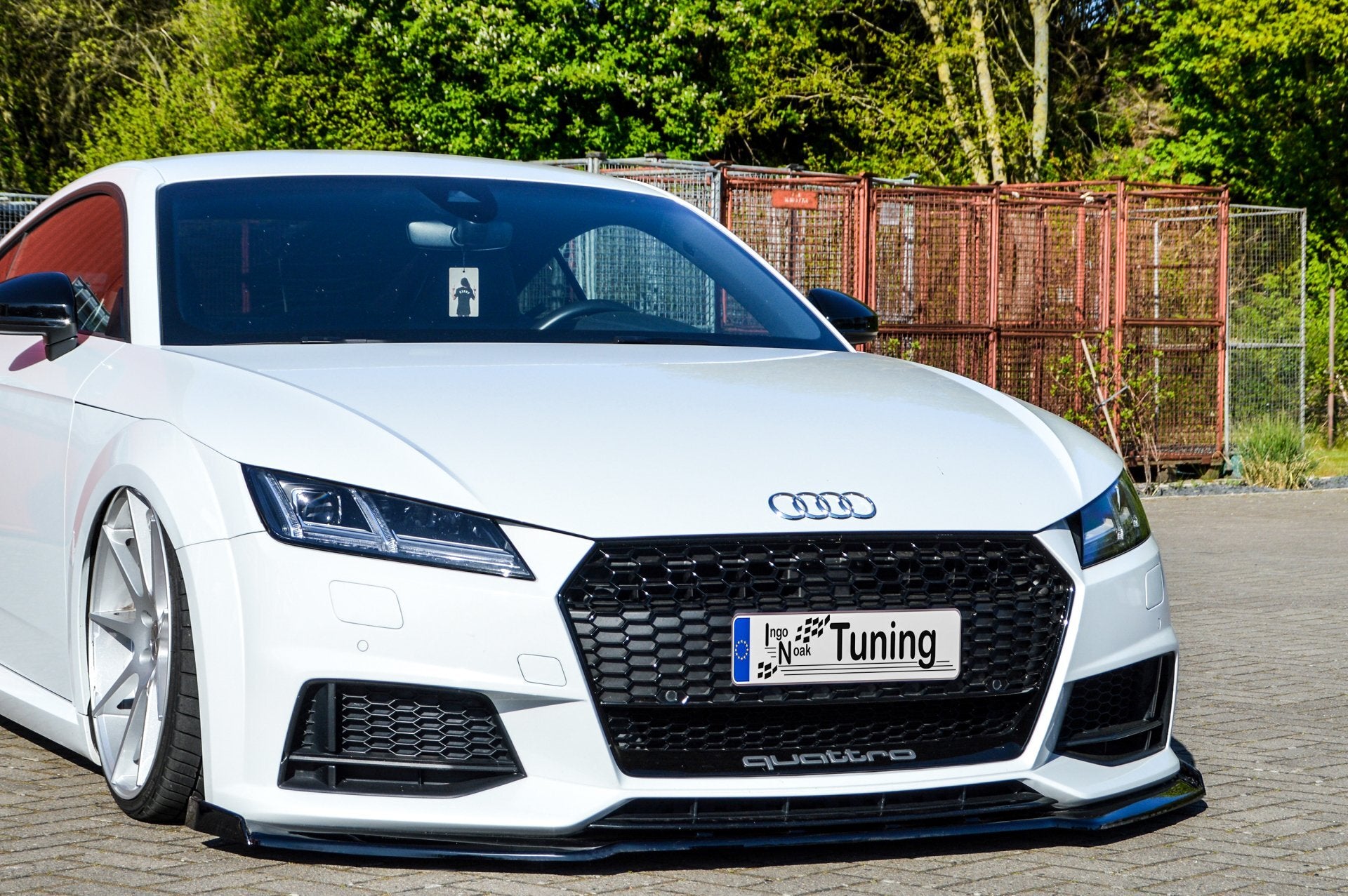Spoilerschwert Frontspoiler Cuplippe mit Wing aus ABS für Audi TT+TTS 8S S-Line Carbon Optik
