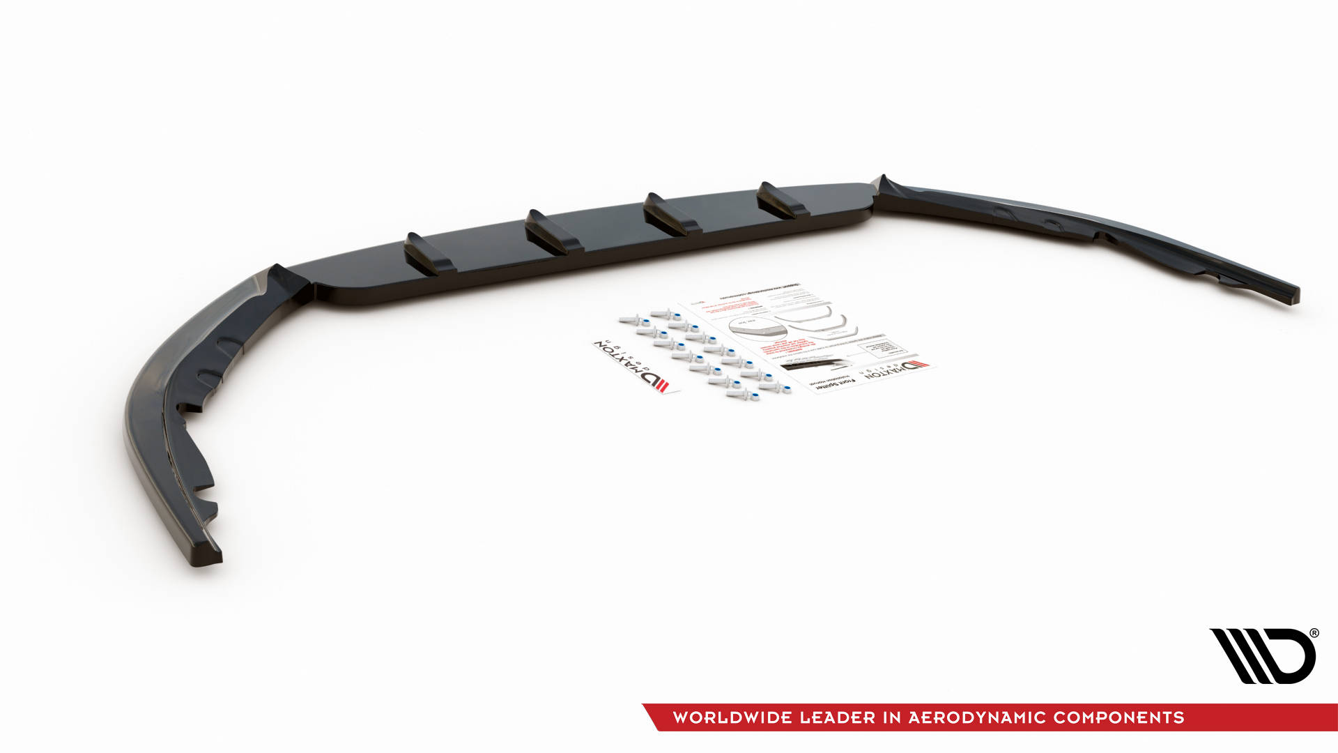 Street+ Spoilerlippe Front Ansatz V.1 passend für Toyota Avensis Mk3 FL schwarz Hochglanz