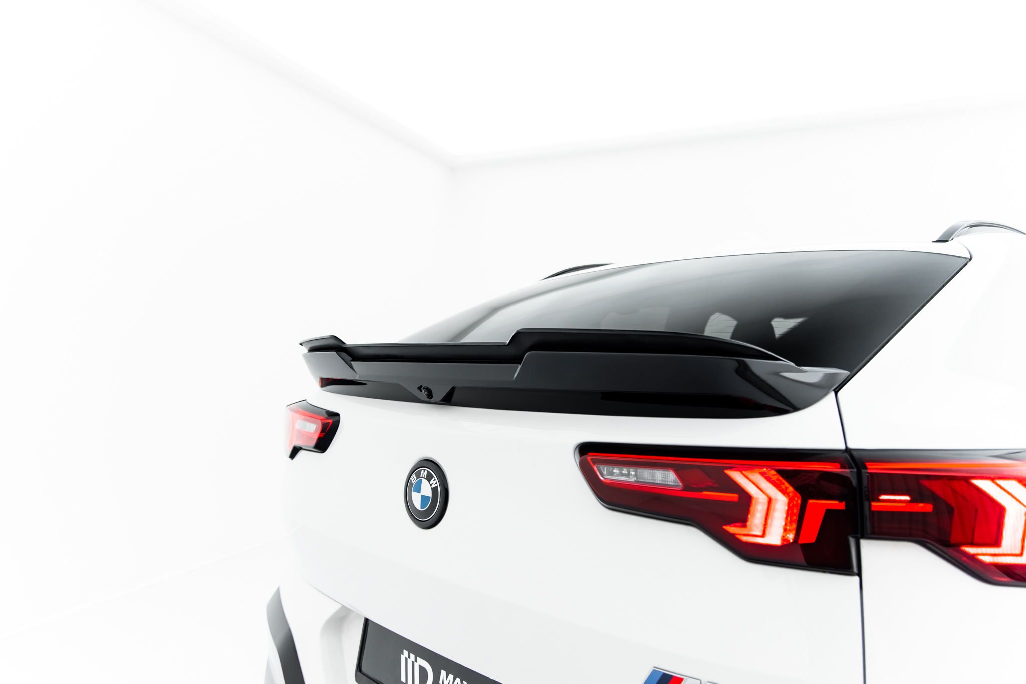 Heck Spoiler Aufsatz Abrisskante passend für BMW X2 M35i U10 schwarz Hochglanz