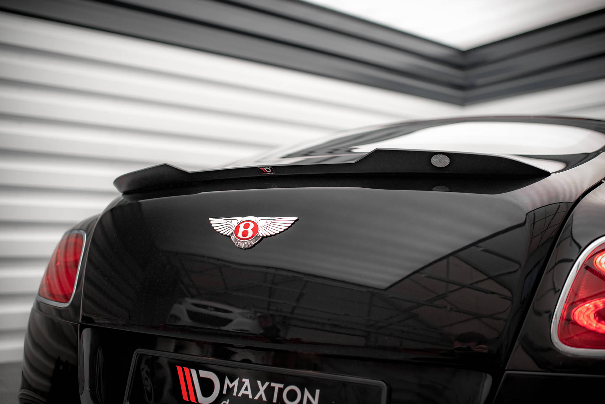 Heckspoiler Lippe passend für Bentley Continental GT V8 S Mk2 schwarz Hochglanz