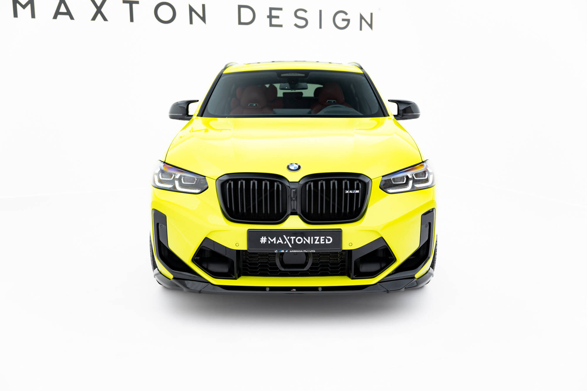 Street+ Spoilerlippe Front Ansatz passend für BMW X4M F98 FL schwarz Hochglanz