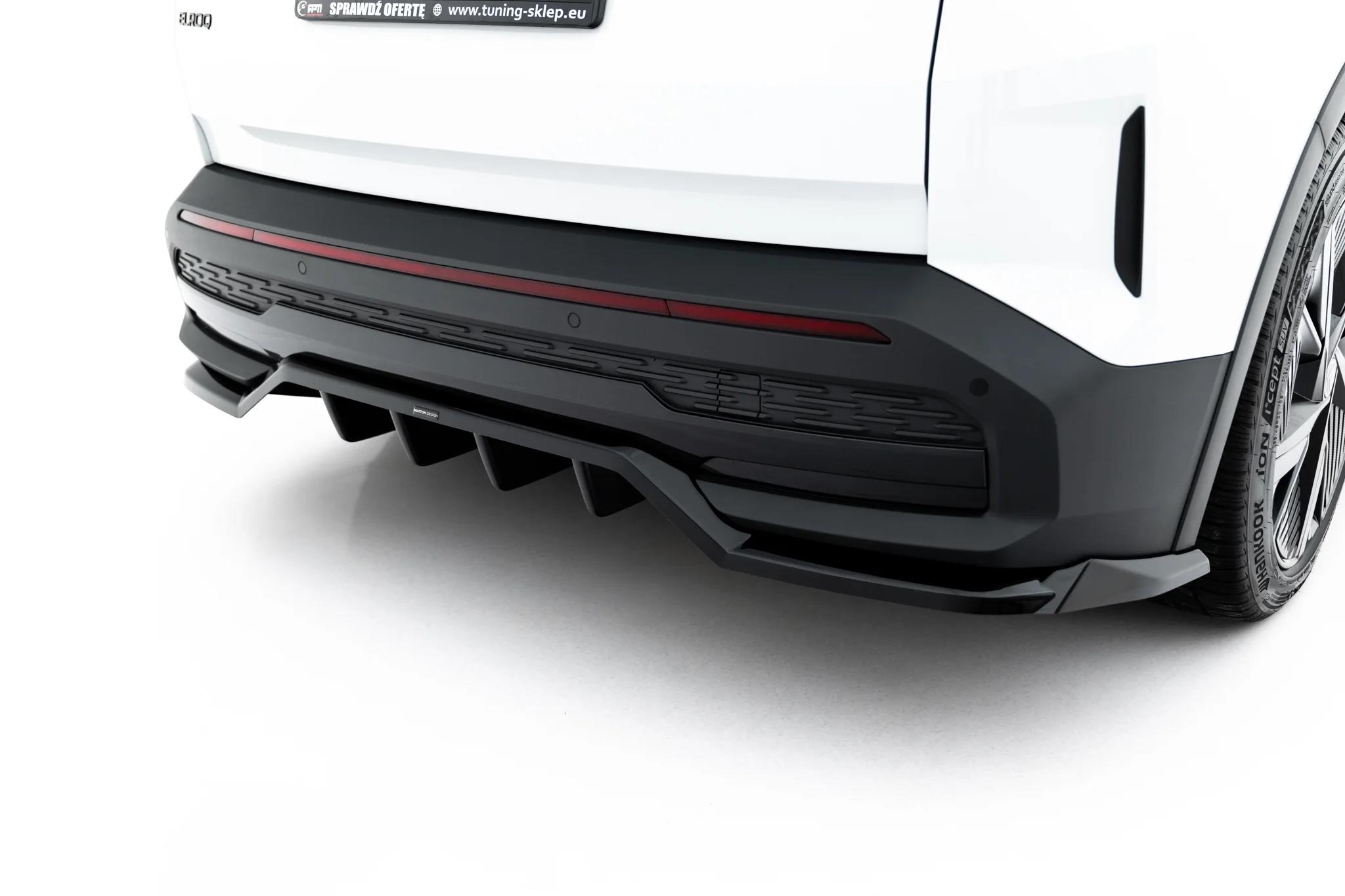 Street+ Mittlerer Diffusor RACE passend für Skoda Elroq RS Mk1 schwarz Hochglanz