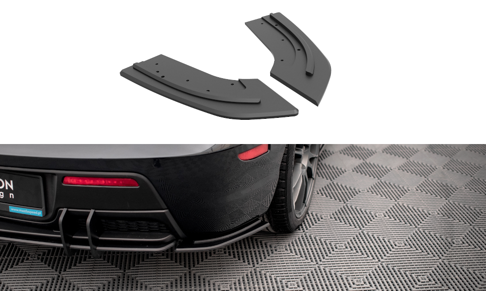 Street Pro Heck Ansatz Flaps passend für Mazda 3 MPS Mk1 rot